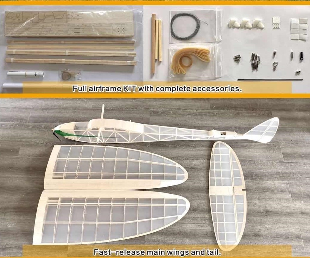 (image for) HC-VP LEPRECHAUN 102" R/C GLIDER-102" COMBO (KIT+POWER PACK)